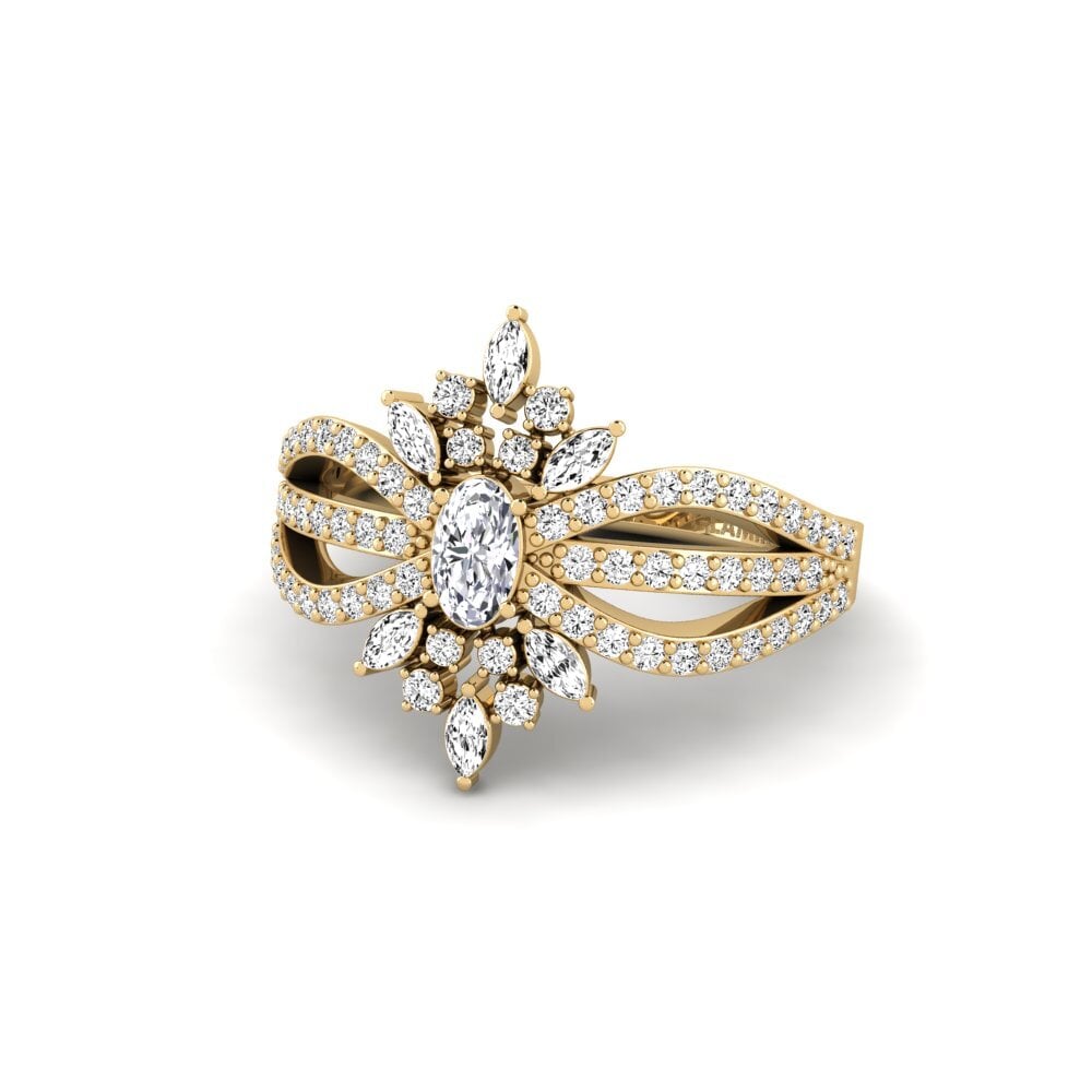 Moissanite Anel de Noivado Caligore