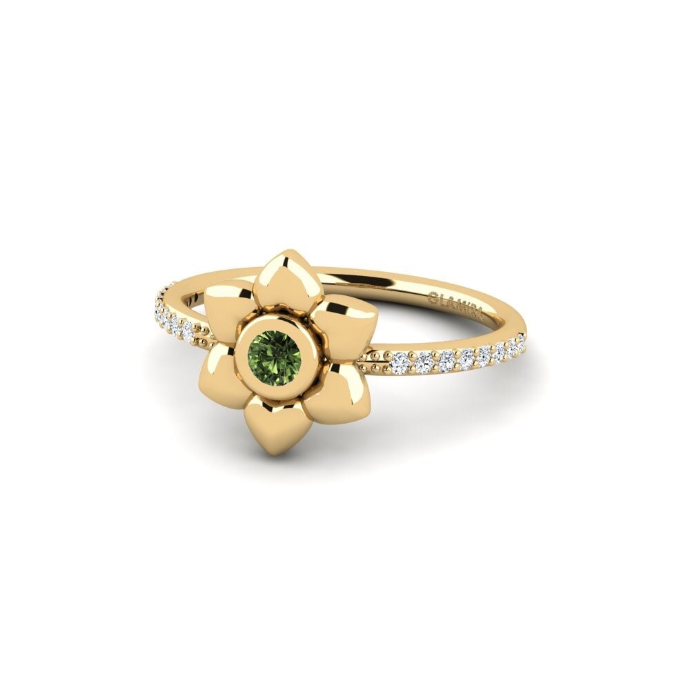 Safira Verde Anel Cenap