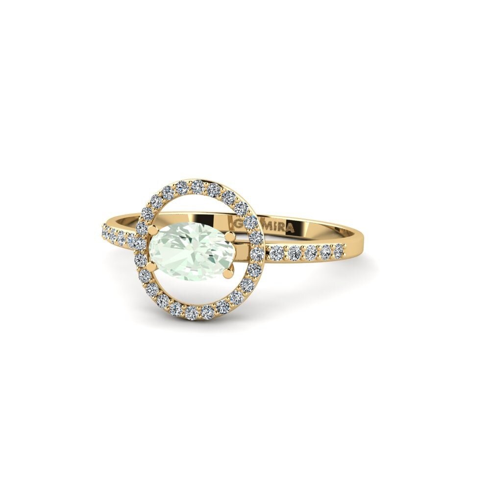 Green Amethyst Engagement Ring Dower