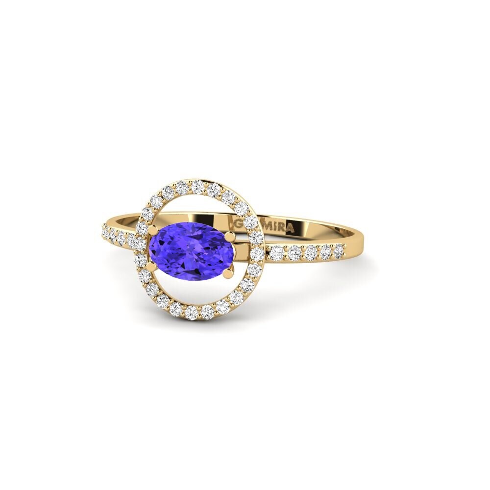 Tanzanita Anillo de compromiso Dower