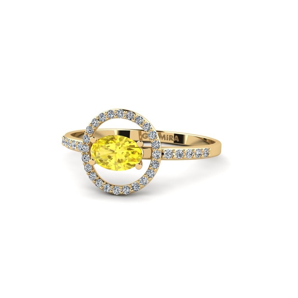 Yellow Sapphire Engagement Ring Dower