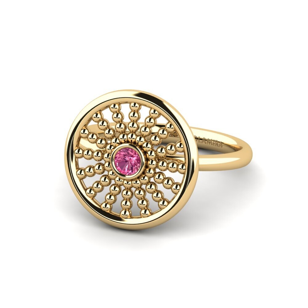 Pink Tourmaline Ring Drawnio