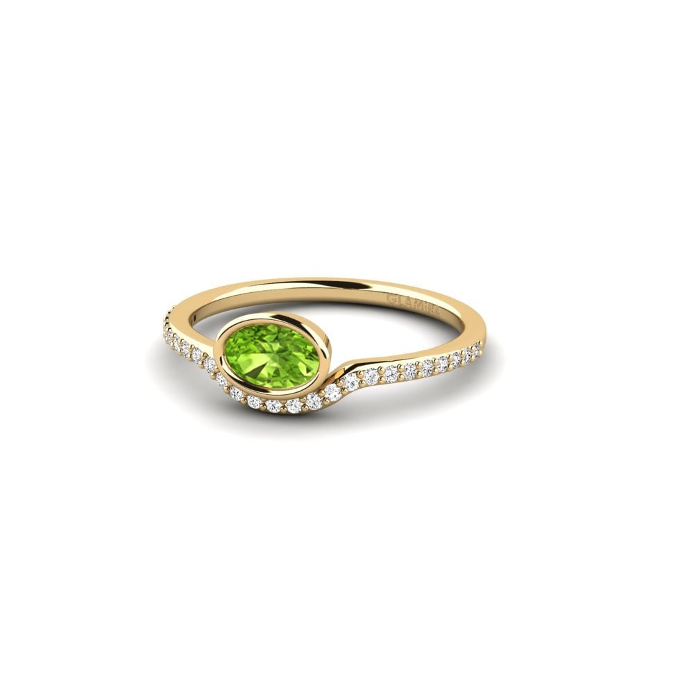 Peridoto Anillo de compromiso Edel