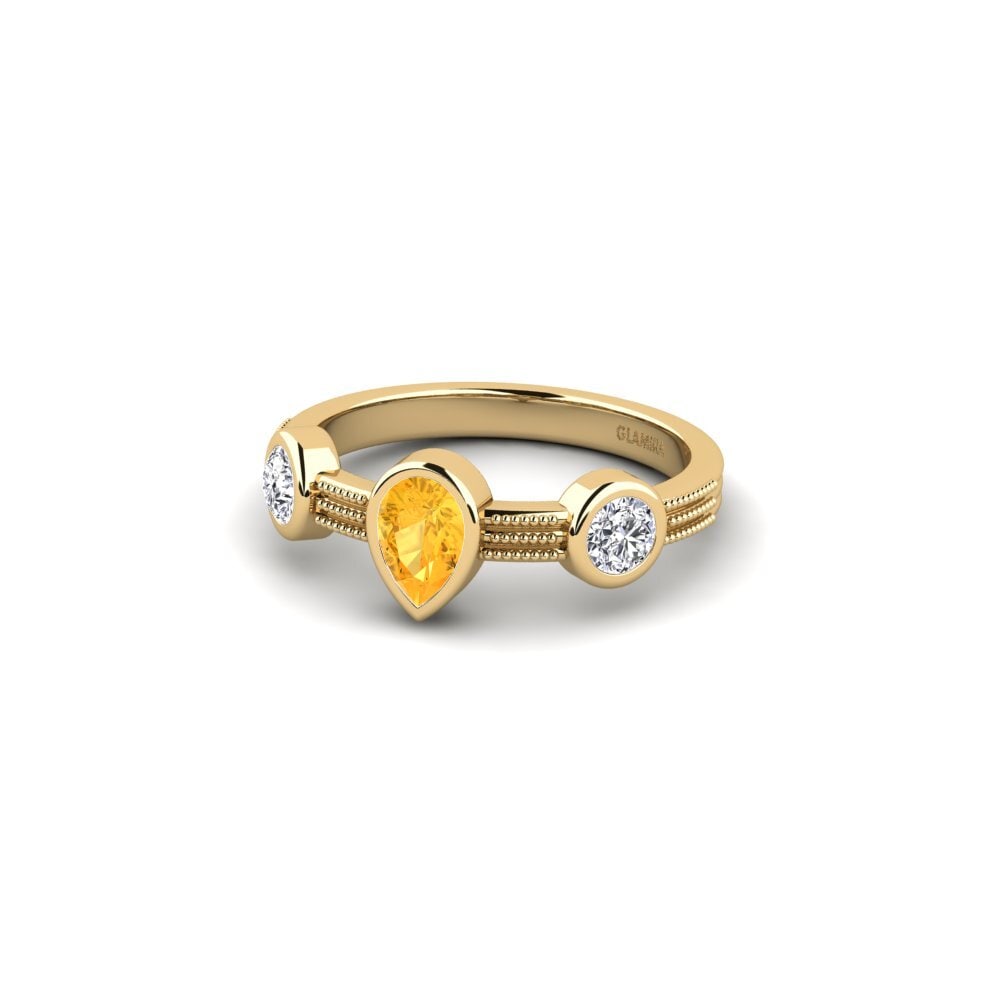 Citrine Engagement Ring Entre
