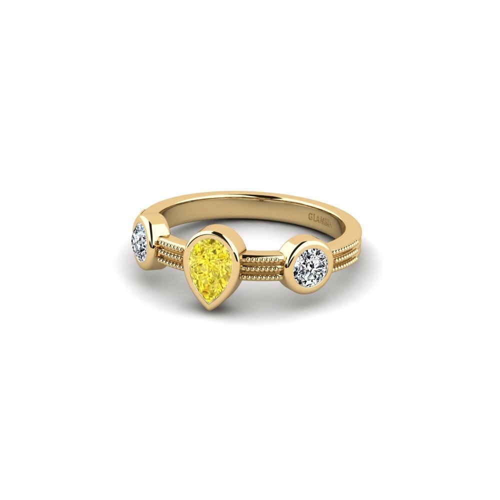 Yellow Sapphire Engagement Ring Entre