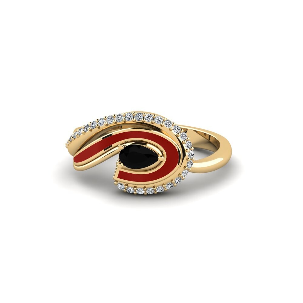 Schwarzer Saphir Ring Eors