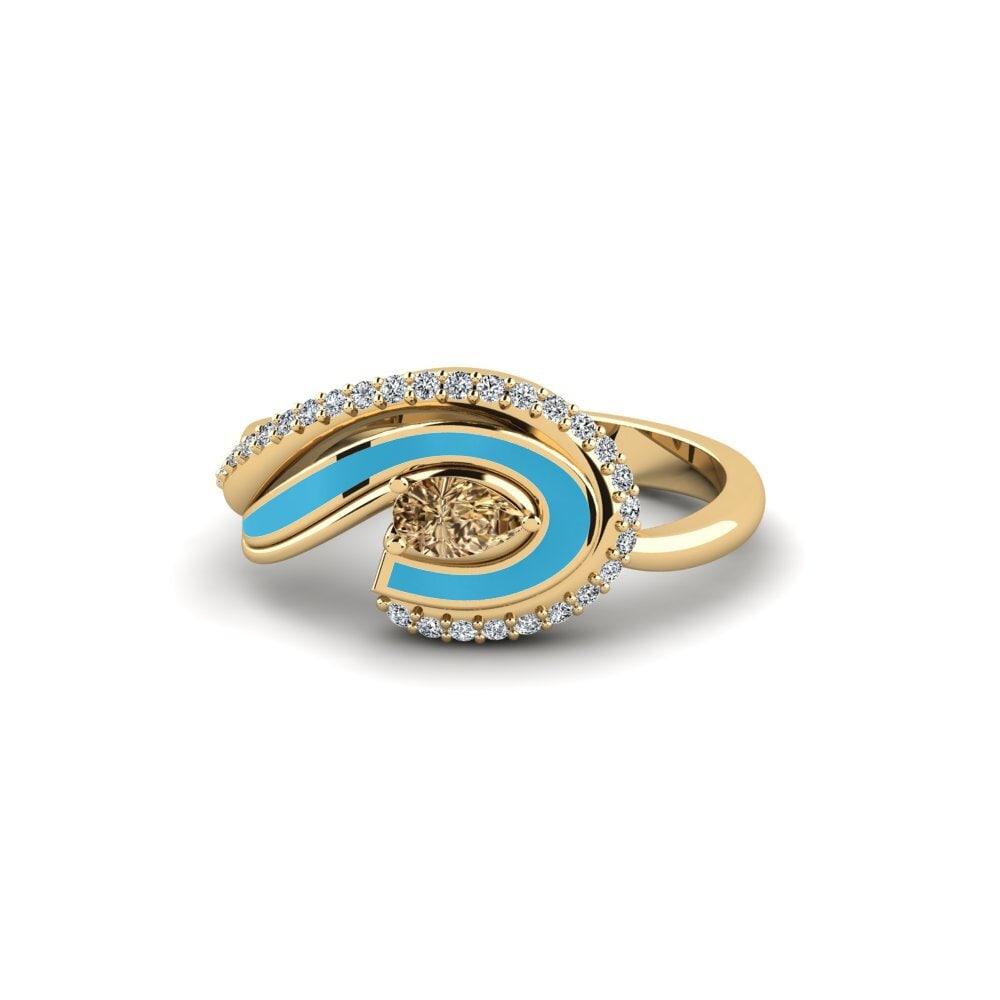 Brauner Diamant Ring Eors