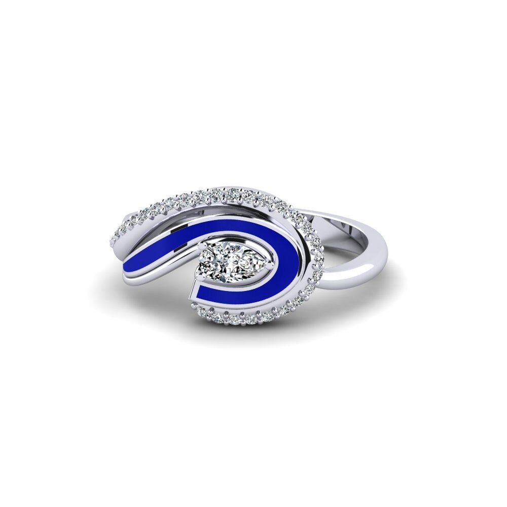 9ct White Gold Ring Eors