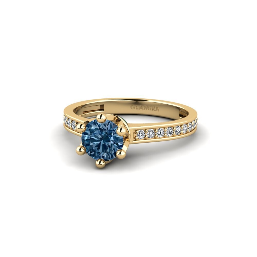 Blauer Diamant Ring Epal