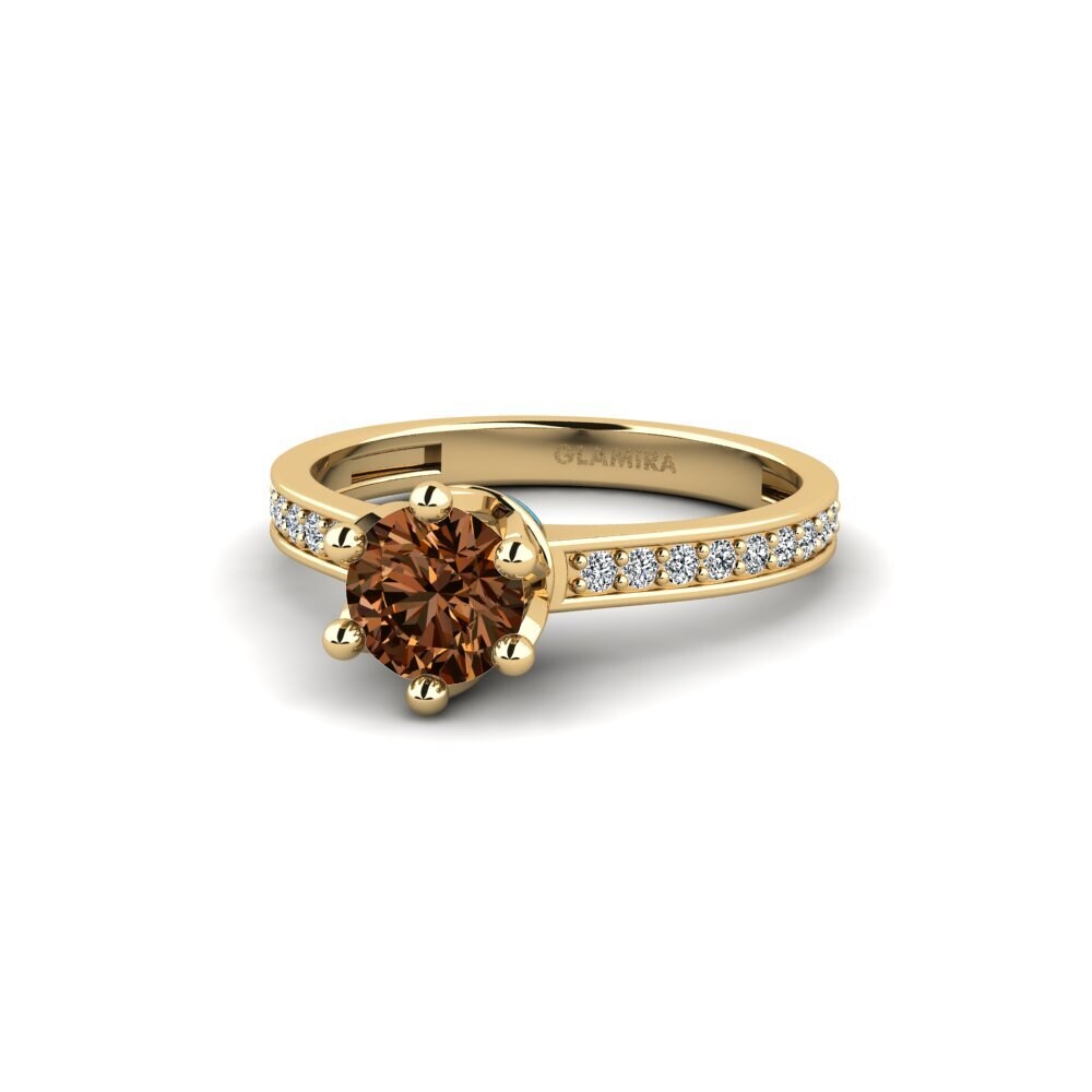 Brauner Diamant Ring Epal