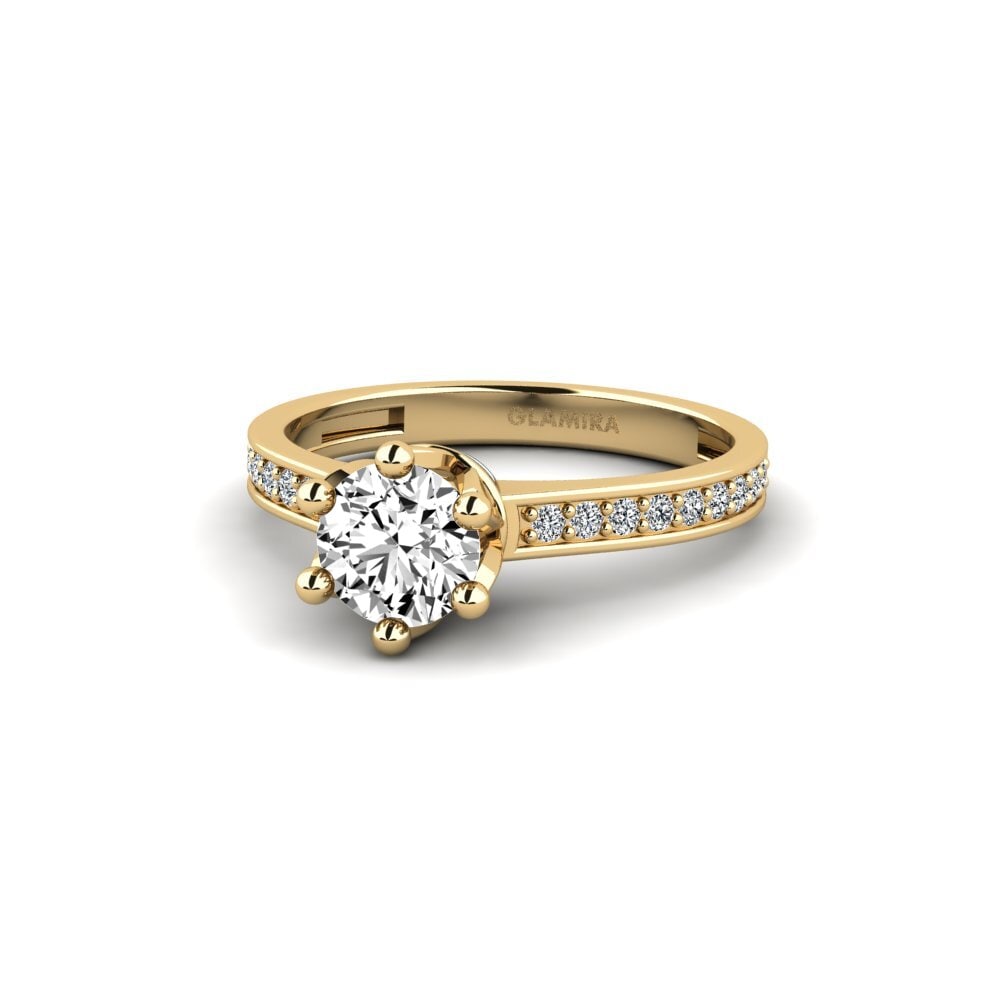 Moissanit Ring Epal
