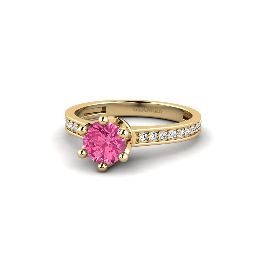Rosa Turmalin Ring Epal