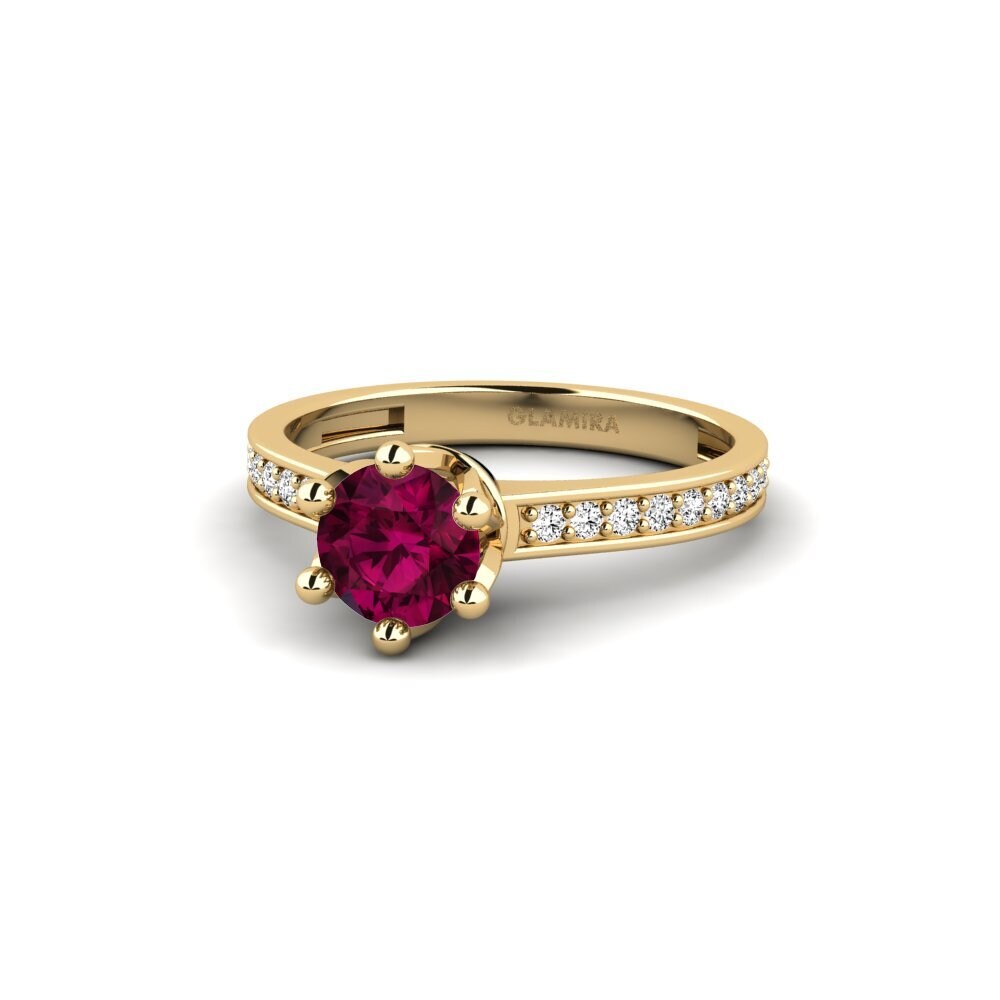 Rhodolit-Granat Ring Epal