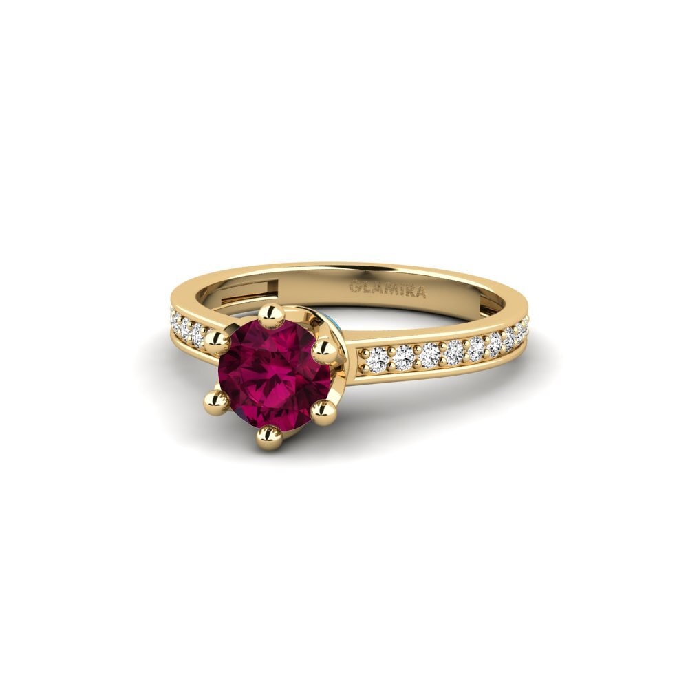 Rhodolit-Granat Ring Epal