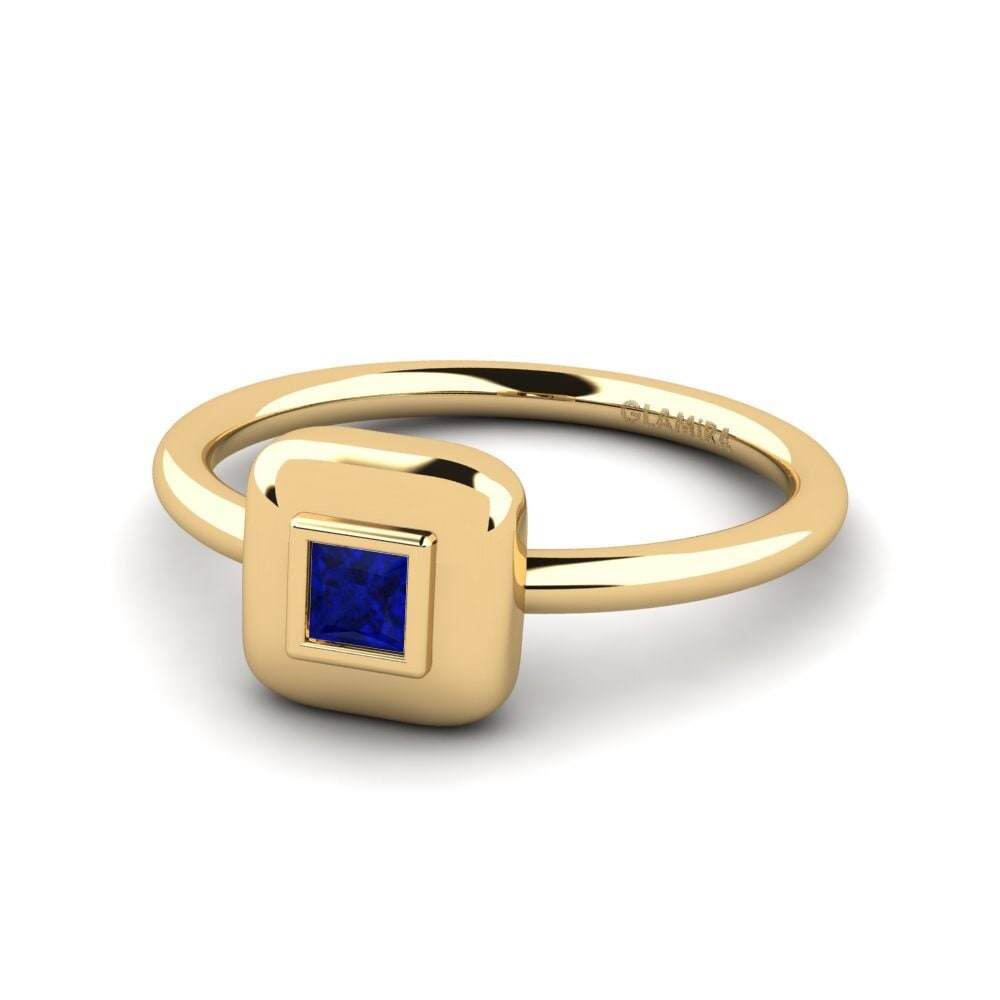 Princess Sapphire Engagement Ring Ezhelin