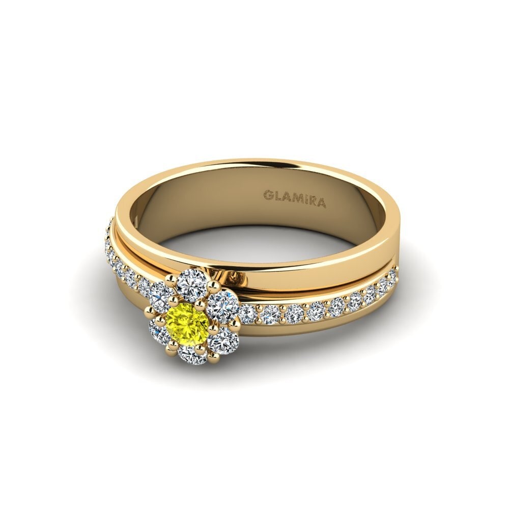 Gelber Diamant Ring Fecko