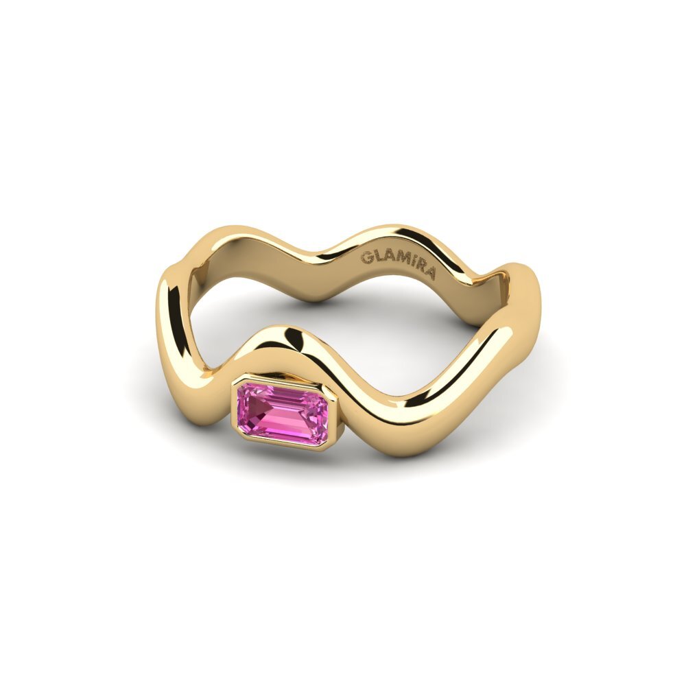 Topacio Rosa Anillo de compromiso Junpo - Emerald