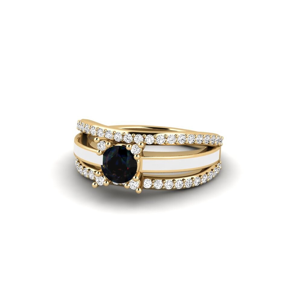 Schwarzer Opal Ring Hauli