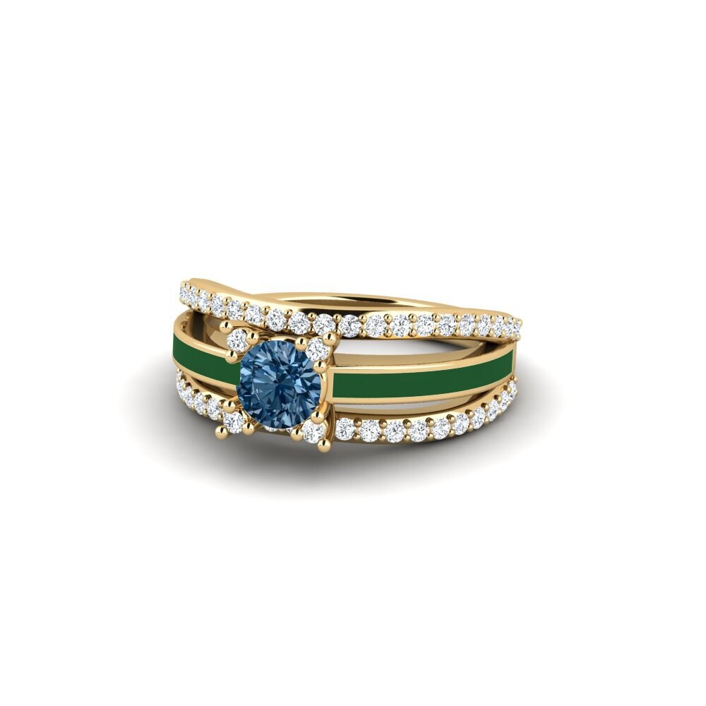 Blauer Diamant Ring Hauli