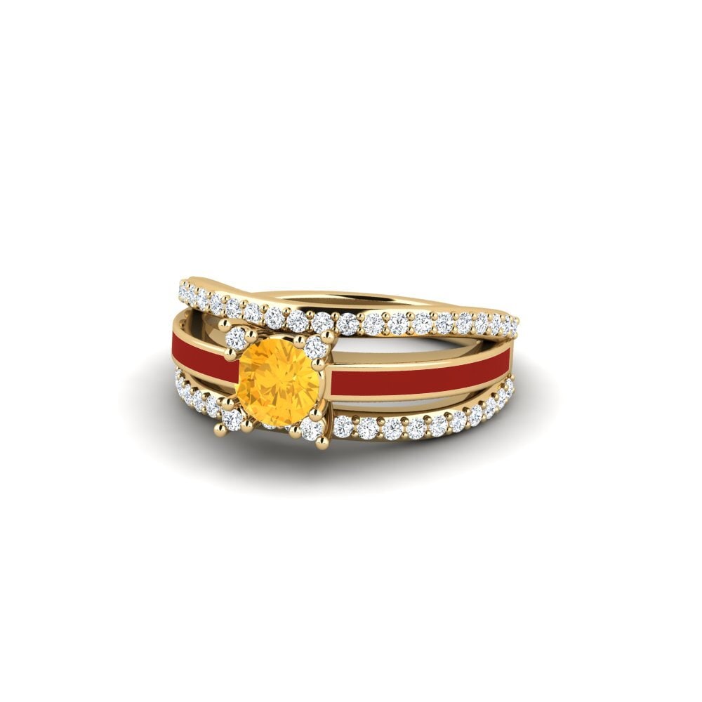 Ringe Halo Citrin
