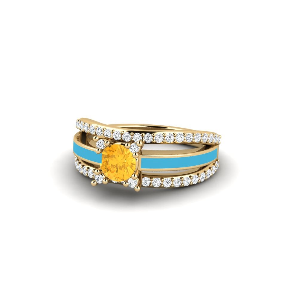 Ringe Halo Citrin