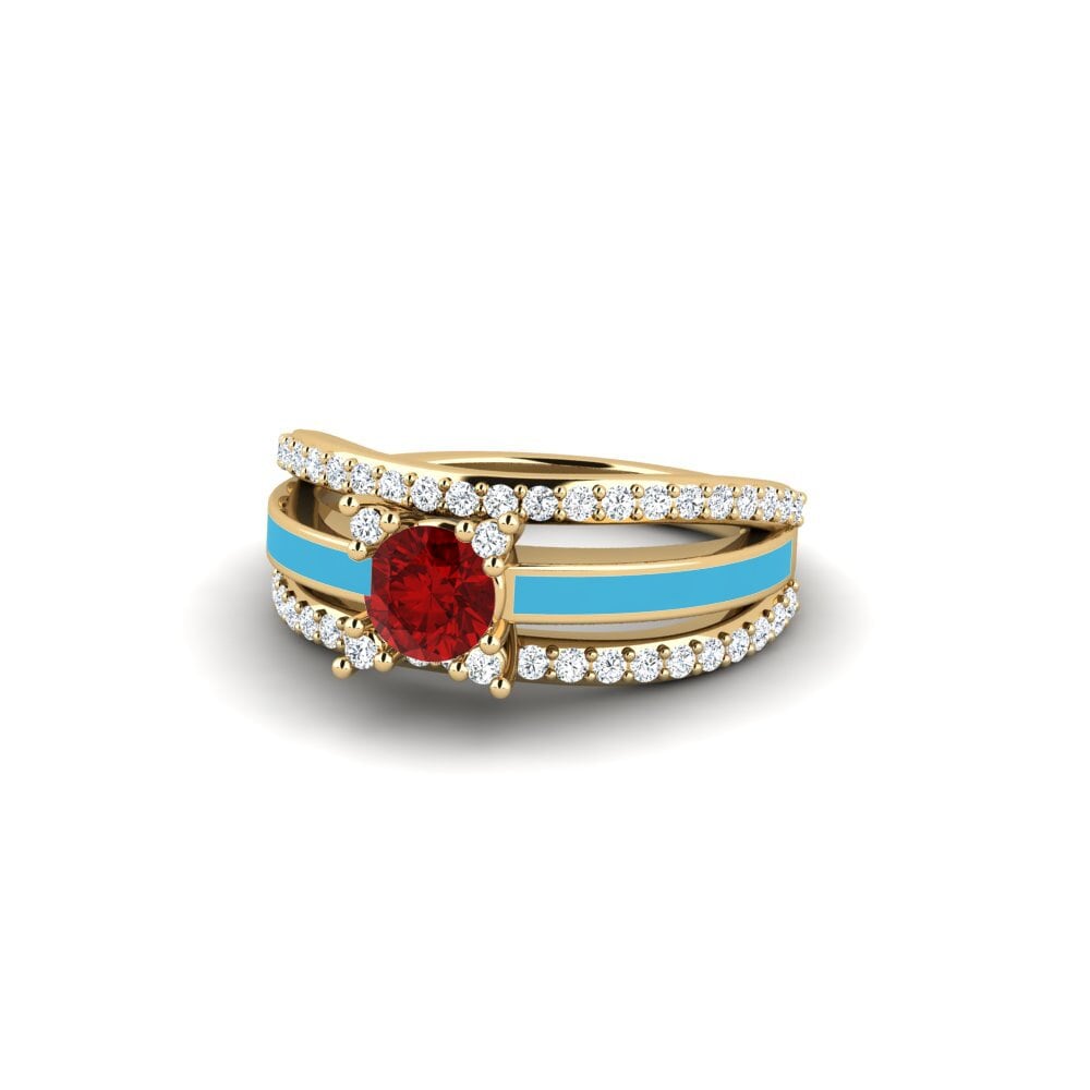 Ringe Halo Rubin (im Labor gezüchtet)