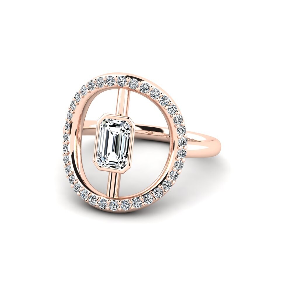 14K Rood Goud Smaragd Ringen Jigle