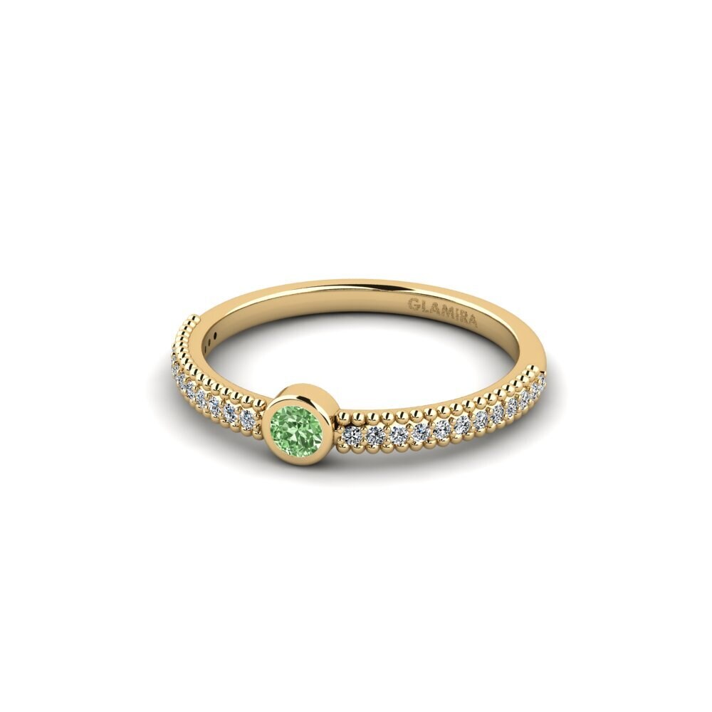 Diamante Verde Anillo de compromiso Lennyess