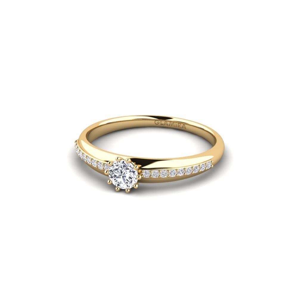 Diamante cultivado en laboratorio Anillo de compromiso Shaed