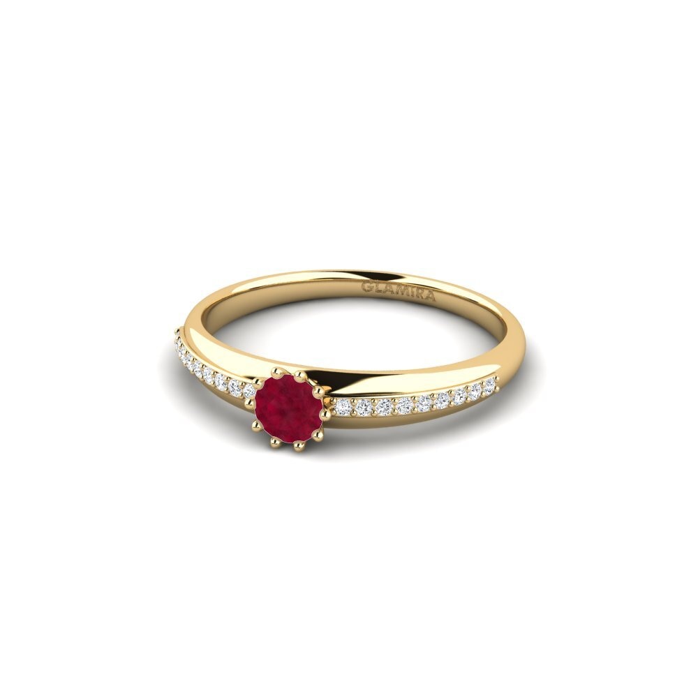 Rubí Anillo de compromiso Shaed