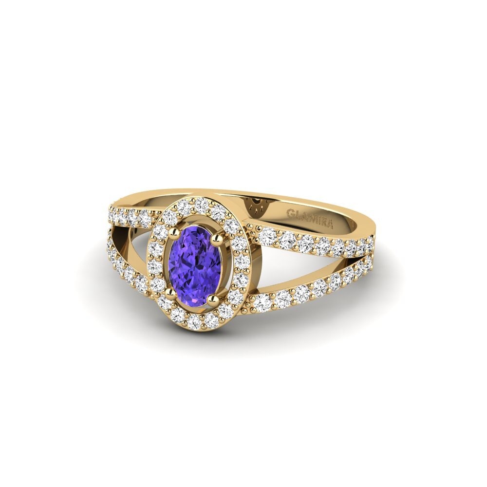 Tanzanita Anillo de compromiso Slyc