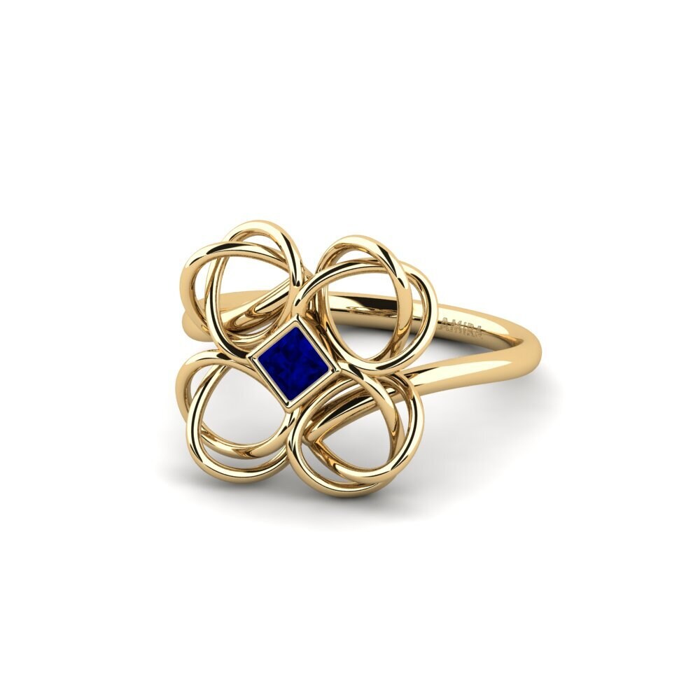 Princess Sapphire Engagement Ring Volubilis