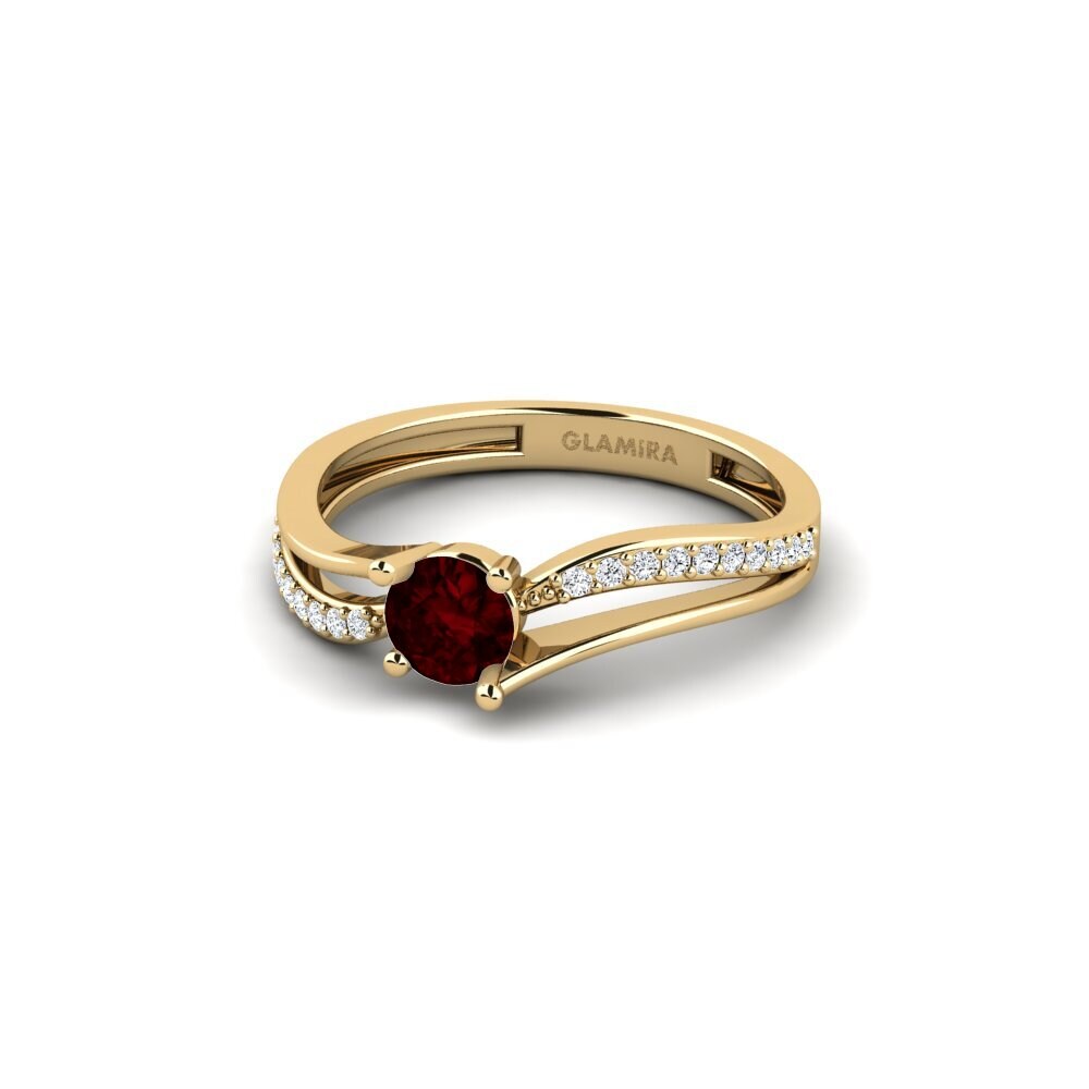 Garnet Engagement Ring Zaahsuy