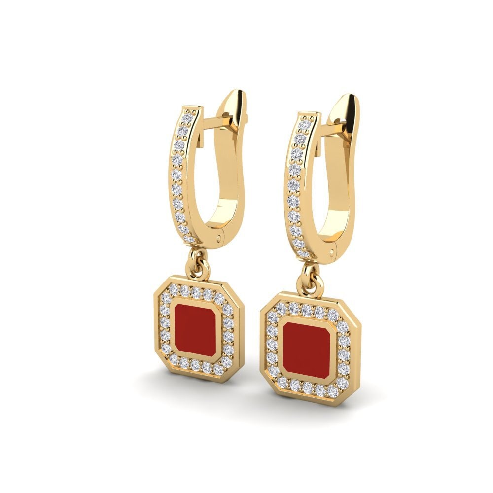 Diamante Orecchino da donna Buwhealbe