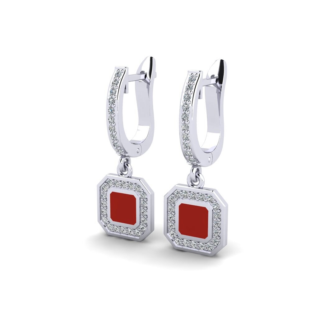 Plata 925 Pendiente de mujer Buwhealbe
