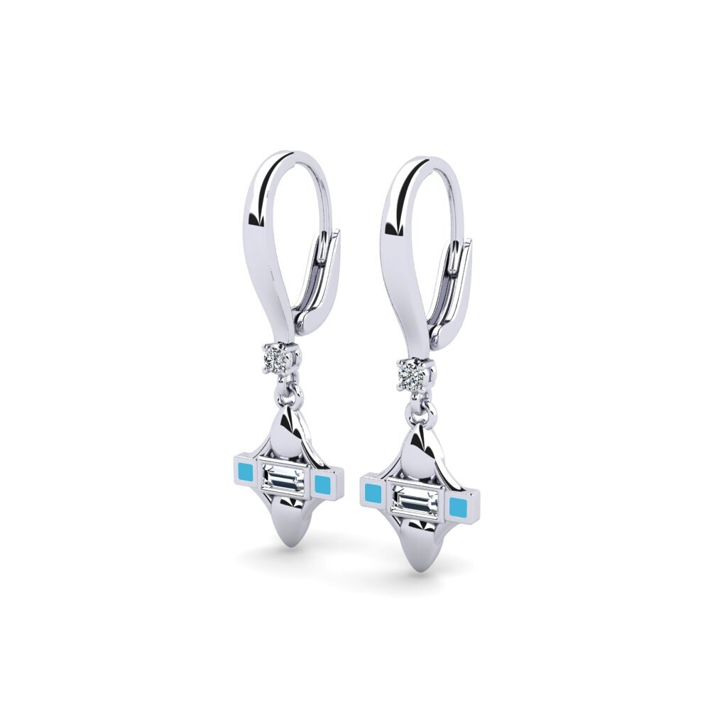 950 Platin Damen ohrring Dawd
