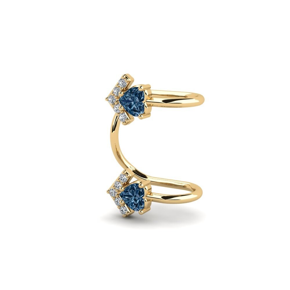 Diamante Azul Brincos Feminino Dekian