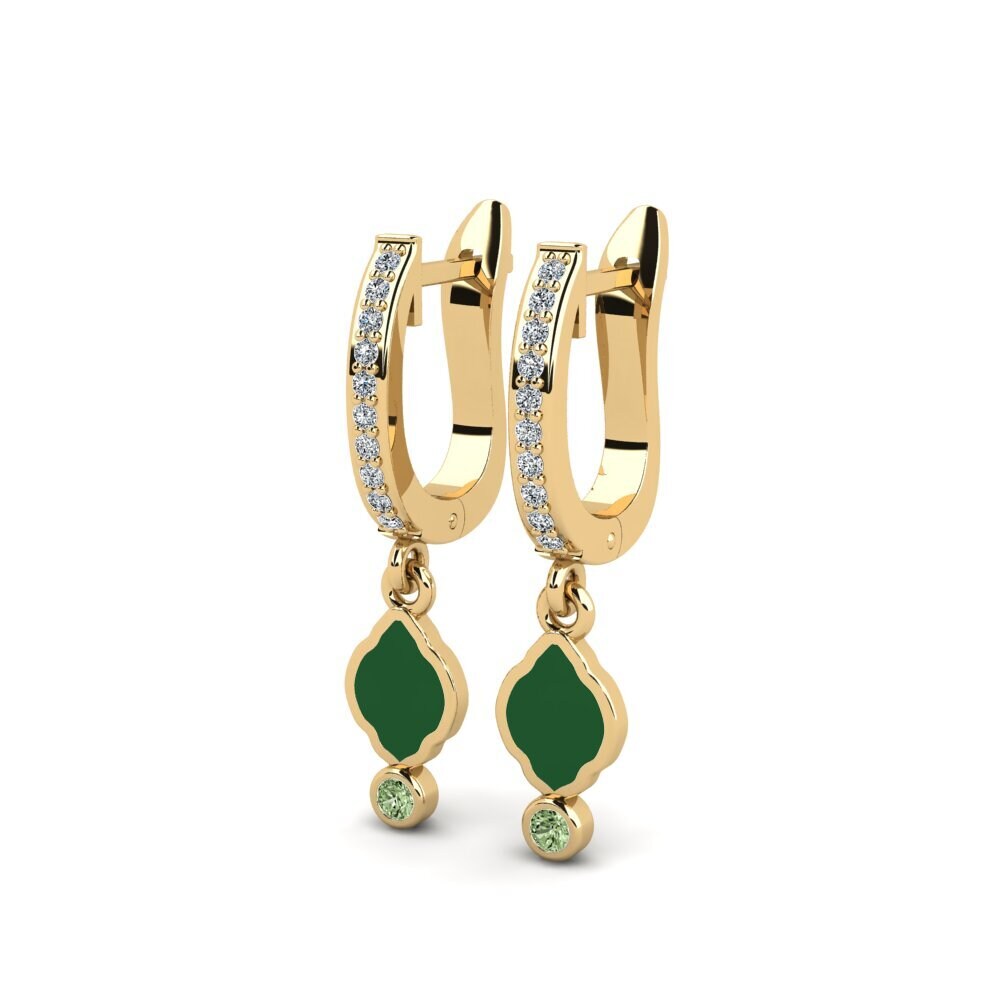 Diamante Verde Pendiente de mujer Delfi