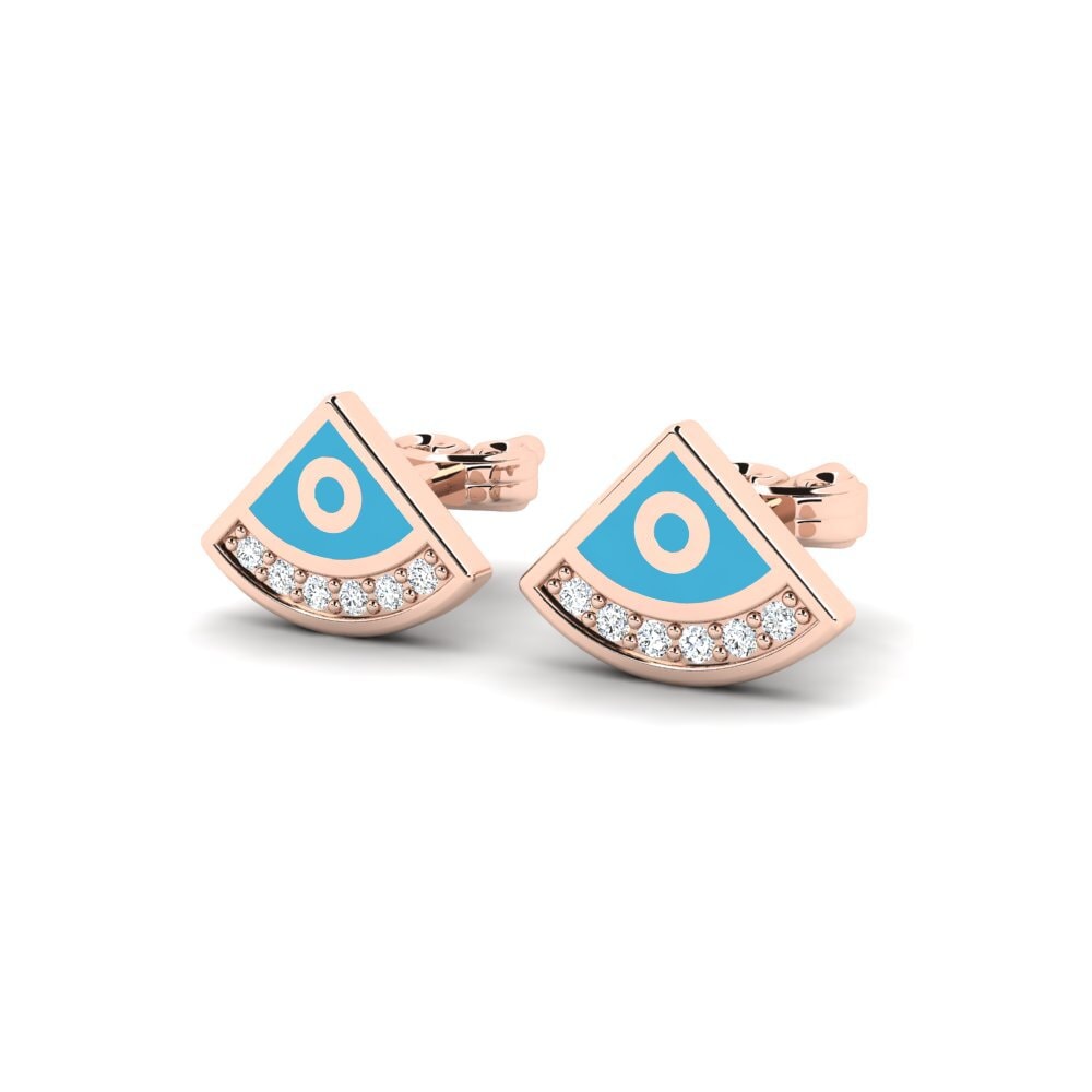 14k Oro Rosa Pendiente de mujer Etroit