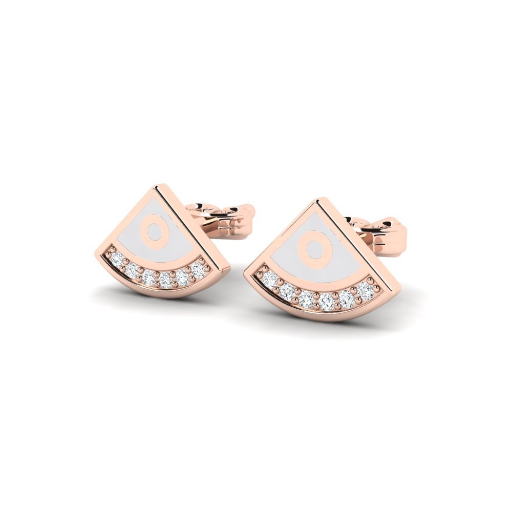14k Oro Rosa Pendiente de mujer Etroit