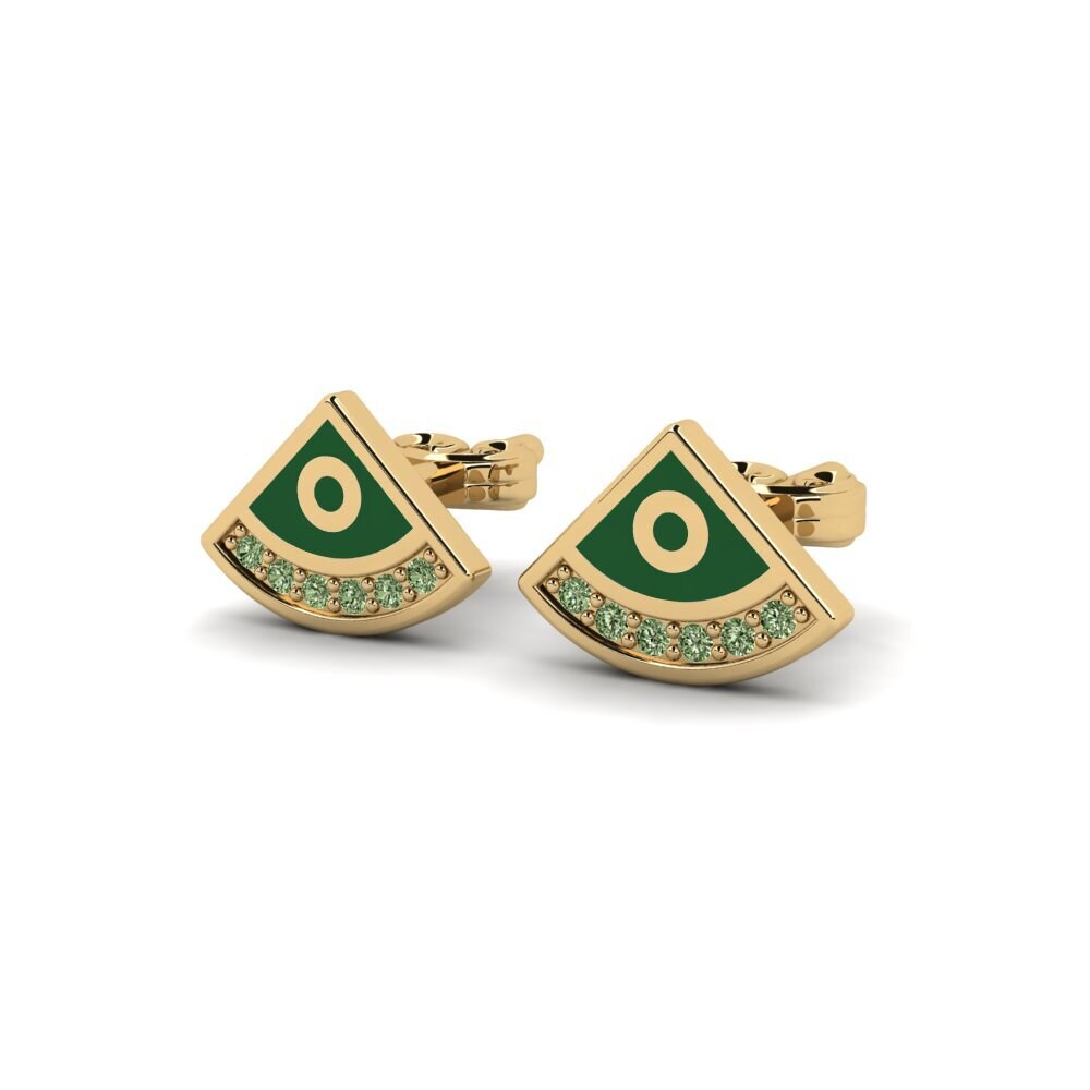 Diamante Verde Pendiente de mujer Etroit