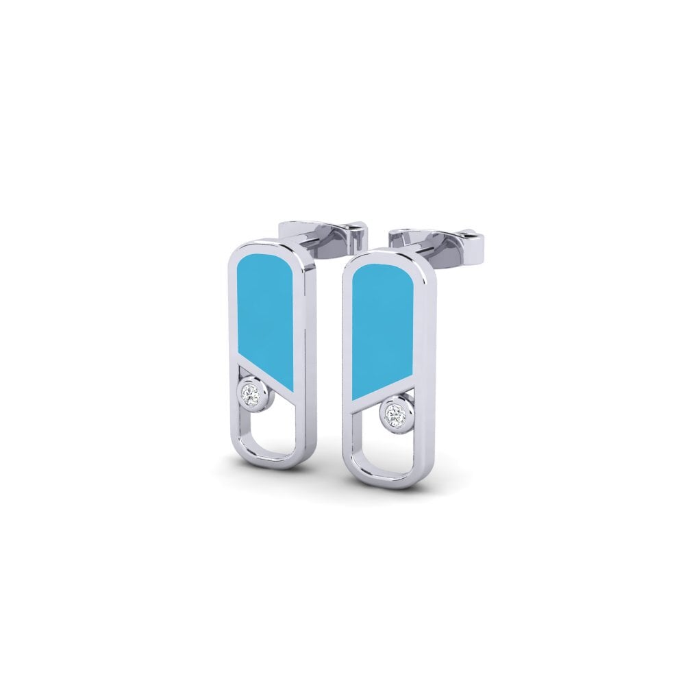 950 Platin Damen ohrring Galoto