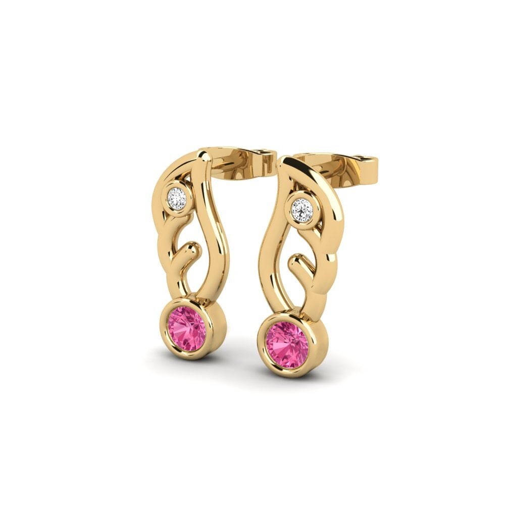 Pink Tourmaline Women's Earring Hrihtod