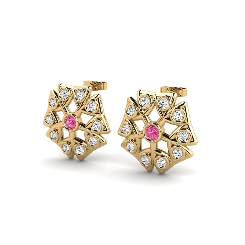 Pink Tourmaline Women's Earring Unmann