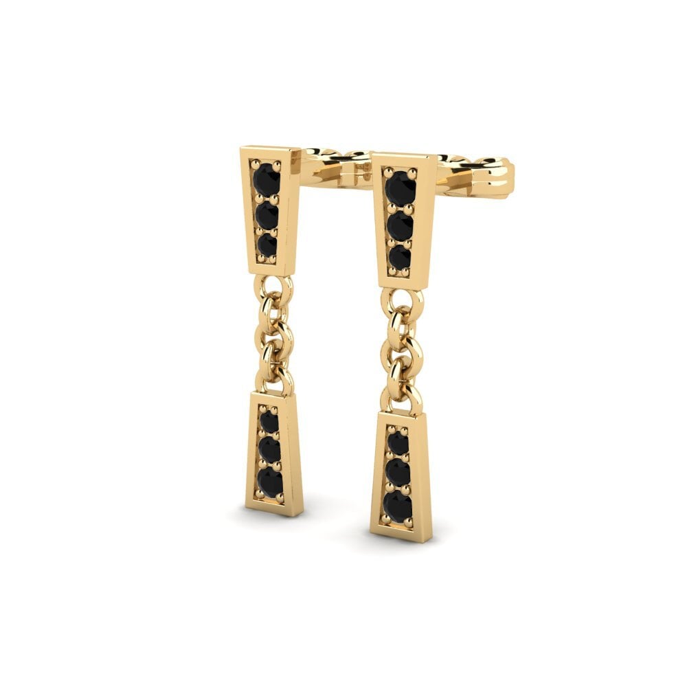 Black Sapphire Women's Earring Untende