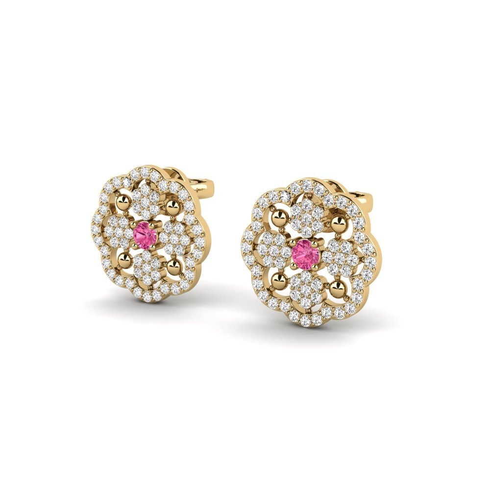 Pink Tourmaline Women's Earring Warnis