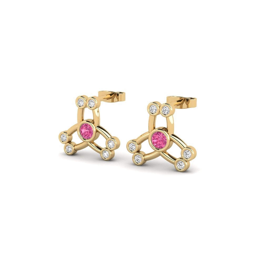 Pink Tourmaline Women's Earring Watin