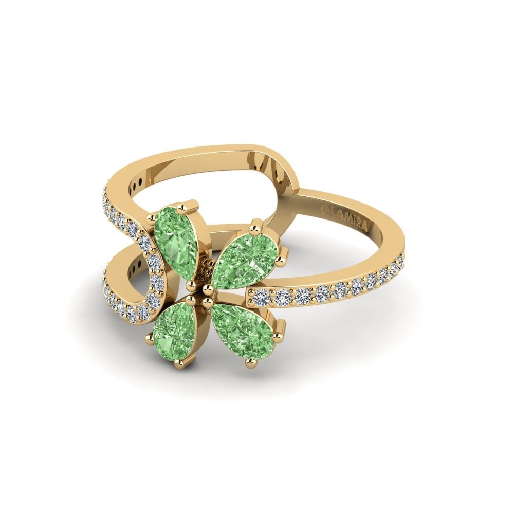Diamante Verde Anillo Olderec