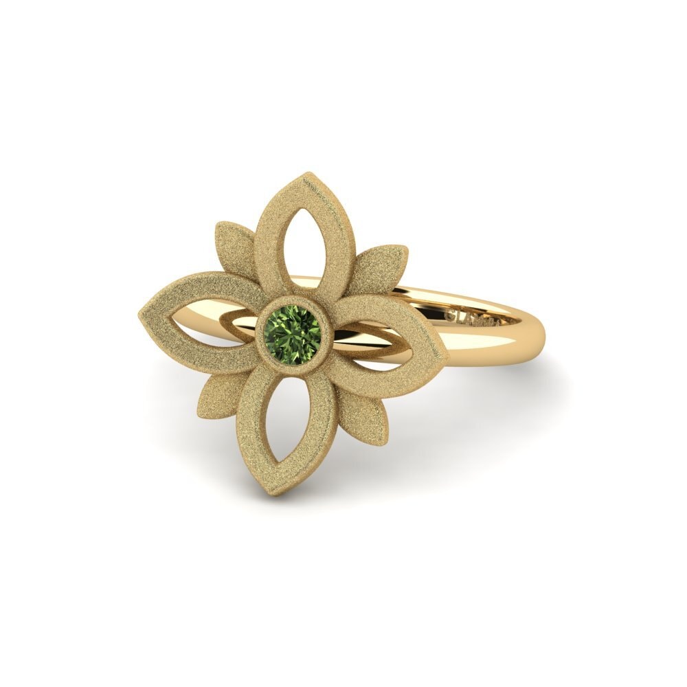 Safira Verde Anel Paxil