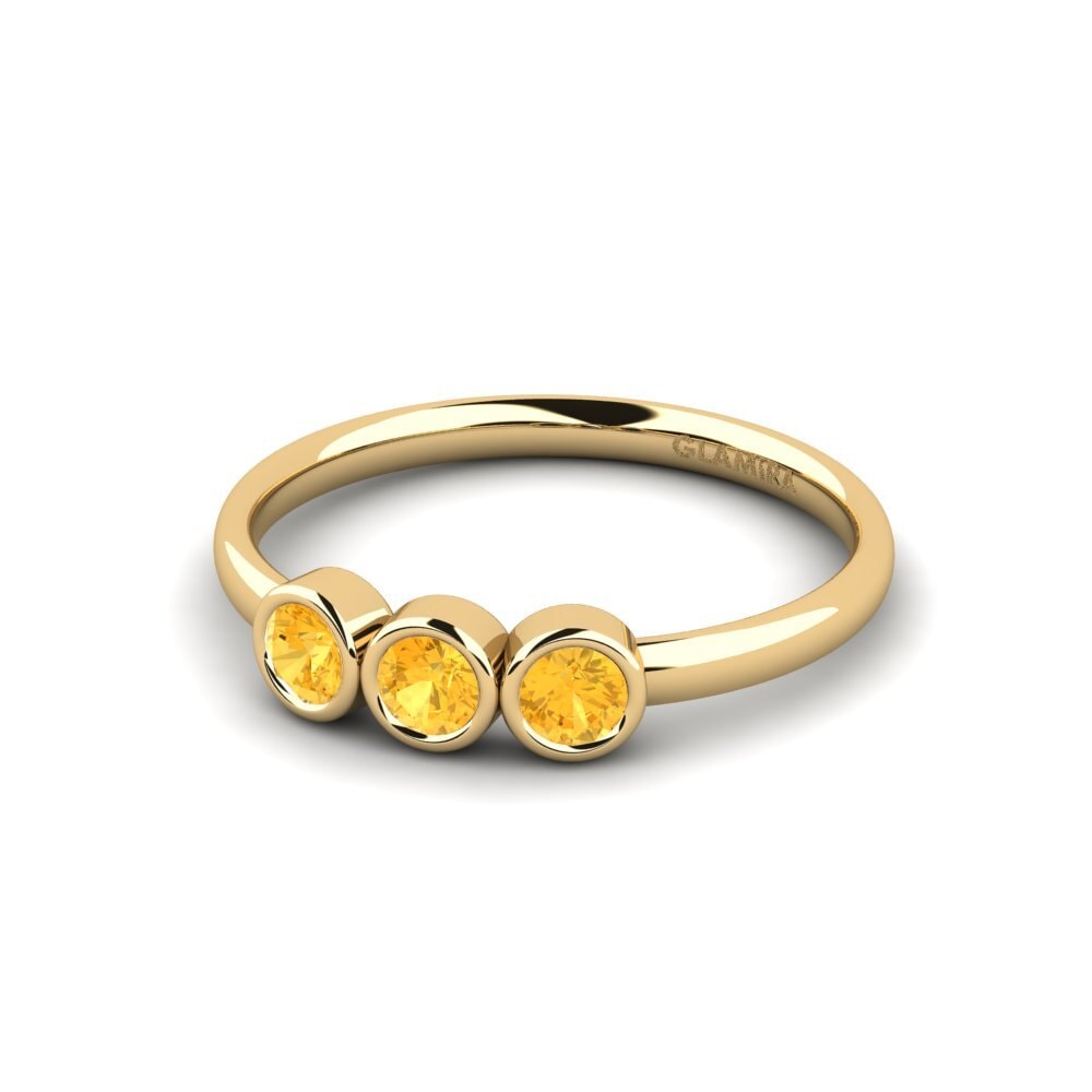 Citrine Engagement Ring Picneted